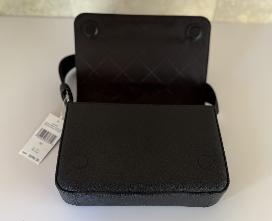 Michael Kors Cooper Small Flap Crossbody Bag + Pouch MK Ombre Black Multi