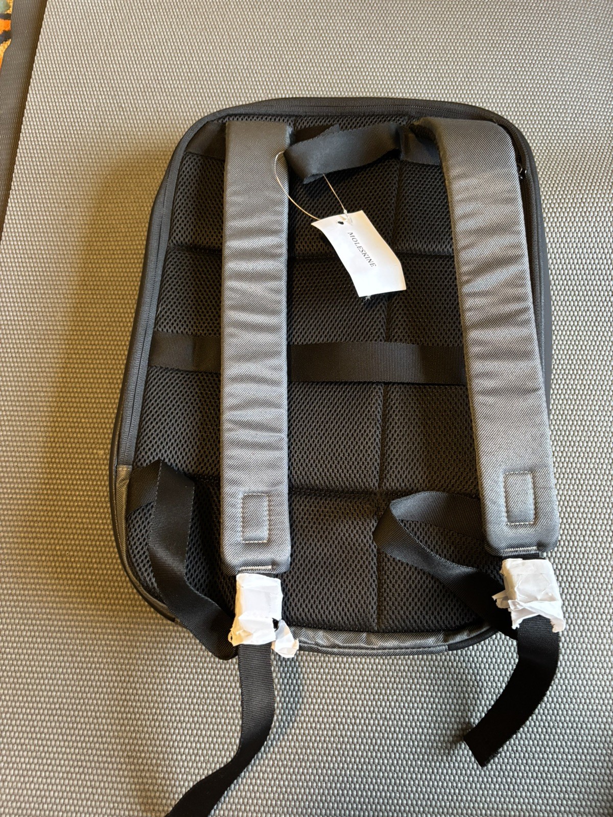 Moleskine Vertical Backpack Dark Gray Water-Repellent 15″ Laptop Bag. slim