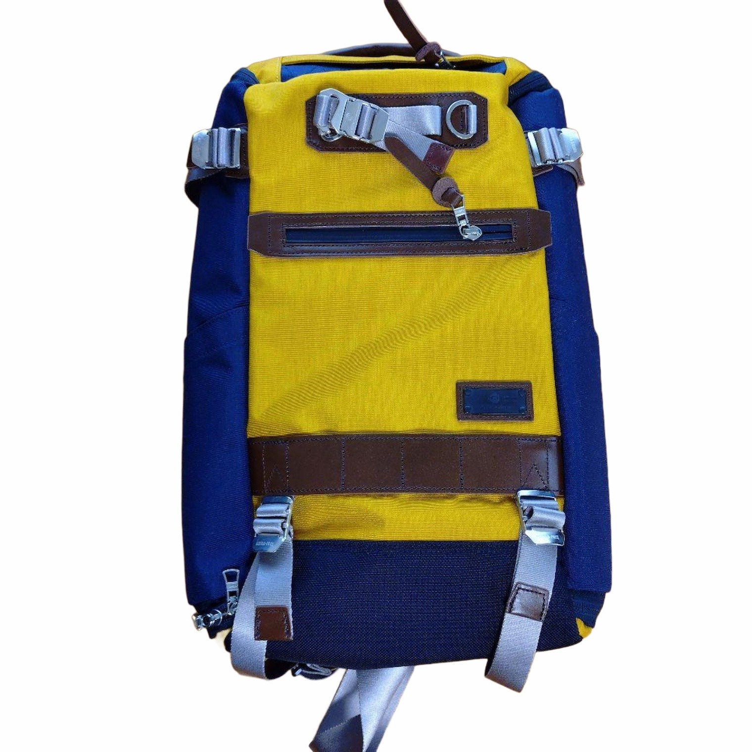 Master-Piece Shoulder Bag Yellow Black Used 50x30cm Japan