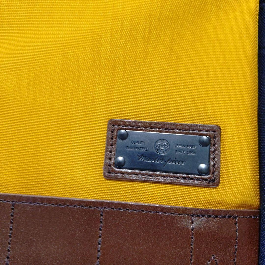 Master-Piece Shoulder Bag Yellow Black Used 50x30cm Japan