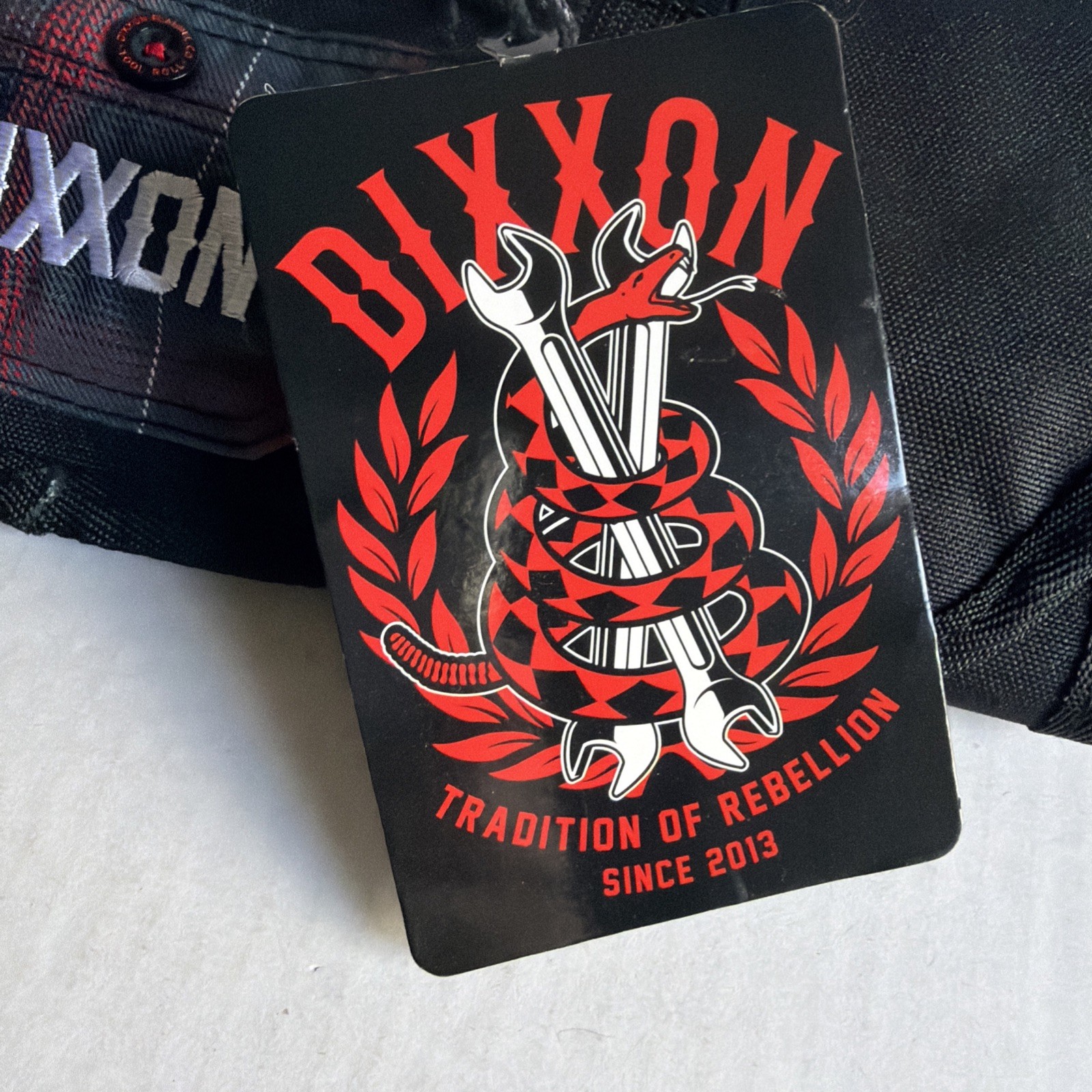 Dixxon Flannel Tool Bag New! Roll Up Plaid Tradition Of Rebellion Since 2013 NWT