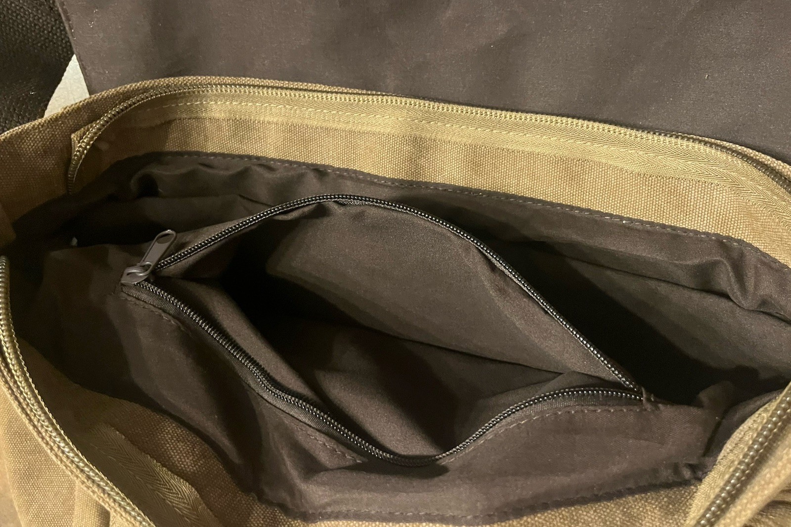 Brown Men’s Canvas Messenger Shoulder Bag Crossbody School Book Bags Satchel