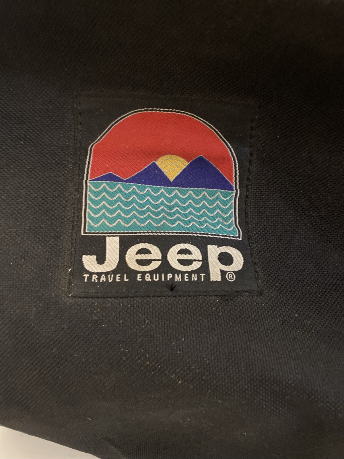 JEEP Authentic Sport Gear Duffel Bag Black Jeep Travel Gear Vintage Read