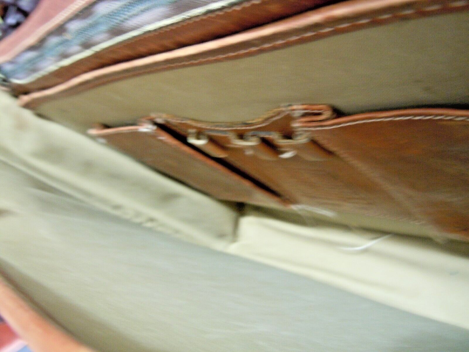 VTG KORCHMAR SCHLESINGER BELTED LEATHER BRIEFCASE USA #7