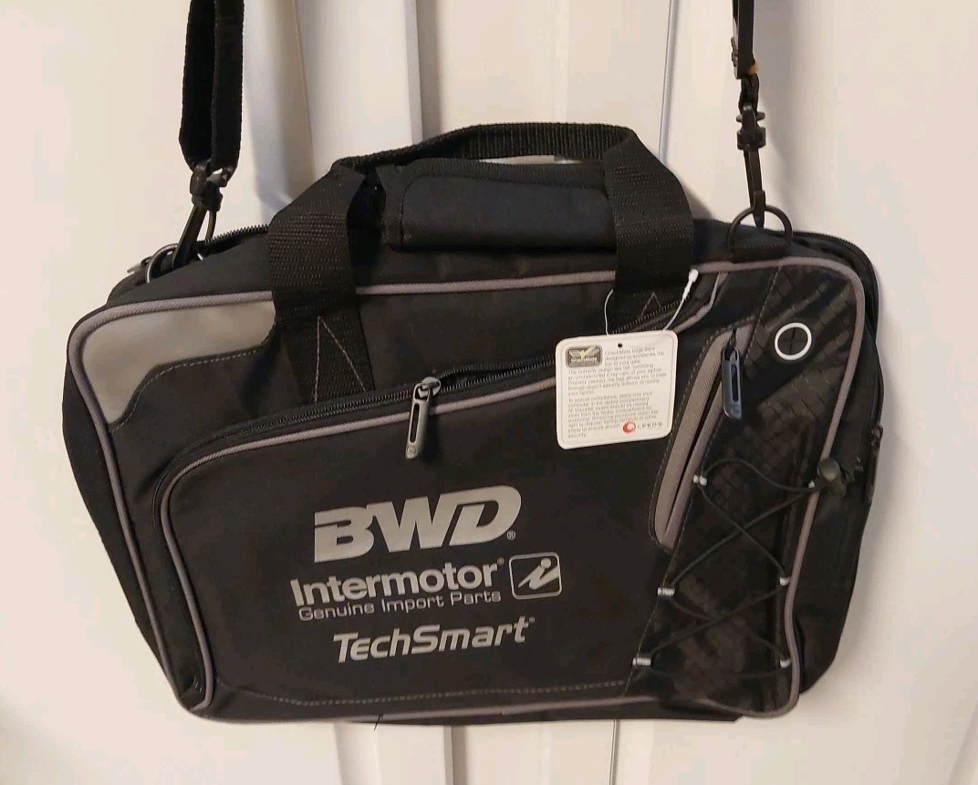 Leed’s BWD Intermotor Black Laptop Messenger Canvas Bag Shoulder Hand Crossbody