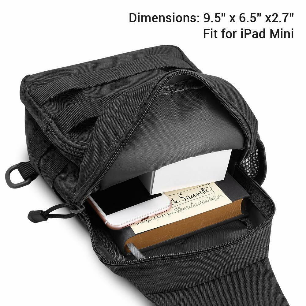 Men’s Bag Tactical Sling Backpack Waterproof Shoulder Bag Water Bottle Bag Pack