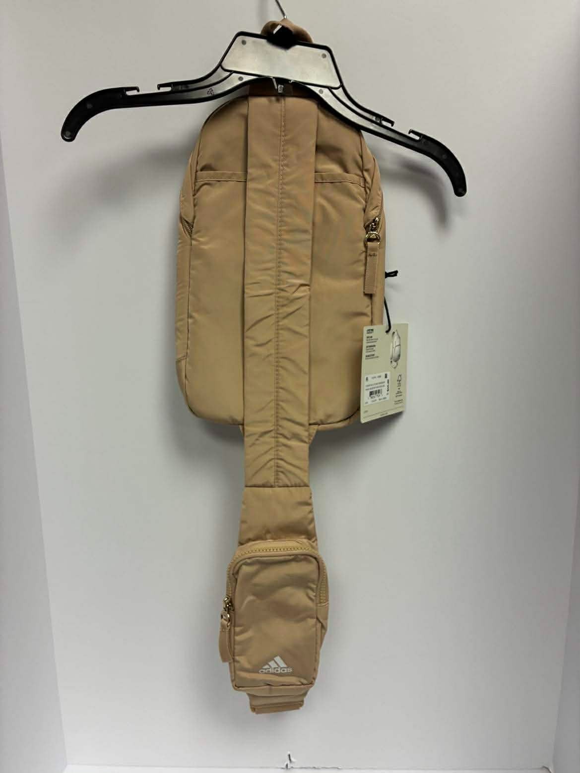 Adidas Essentials 2 Sling Crossbody Bag Backpack Magic Beige Off White Gilver