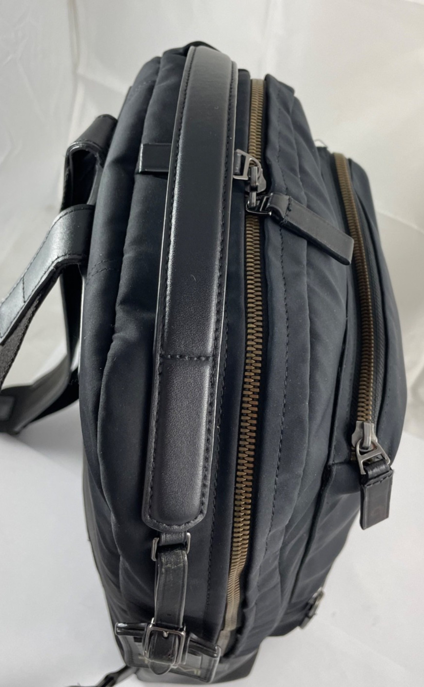 Tumi Harrison Bates Backpack Laptop Carry Bag Nylon Leather Black 66011D Rg $445