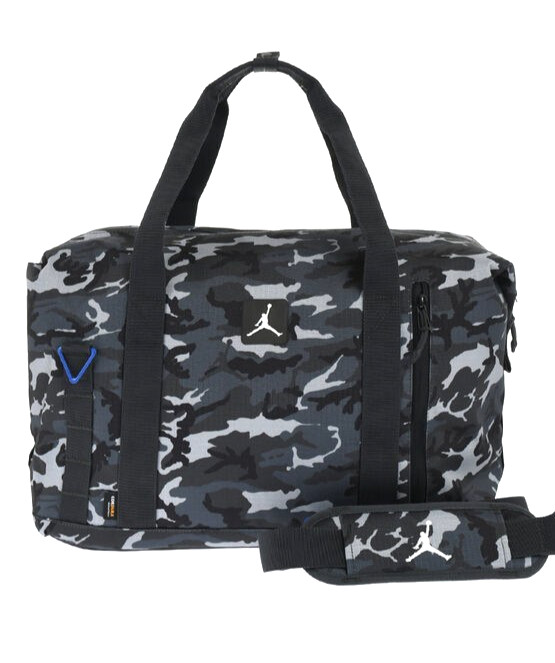 Jordan Flight Duffle Cordura Travel Training Gym Overnight Bag 40L Grey Camo
