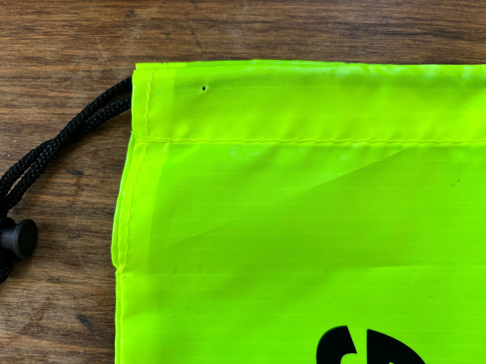 Nike Racing Track & Field Neon Yellow Drawstring Shoe Bag 16.5″x11.5″