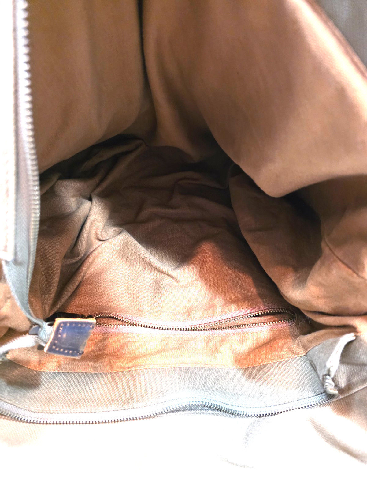 SC COTTON Canvas Messenger Shoulder Bag w Leather Straps Olive Green