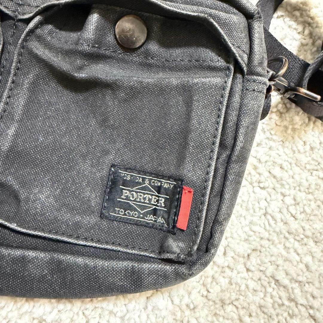 Authentic LEVI’s x PORTER Black Denim Mini Shoulder Bag, 14x23x4cm, Slight Wear