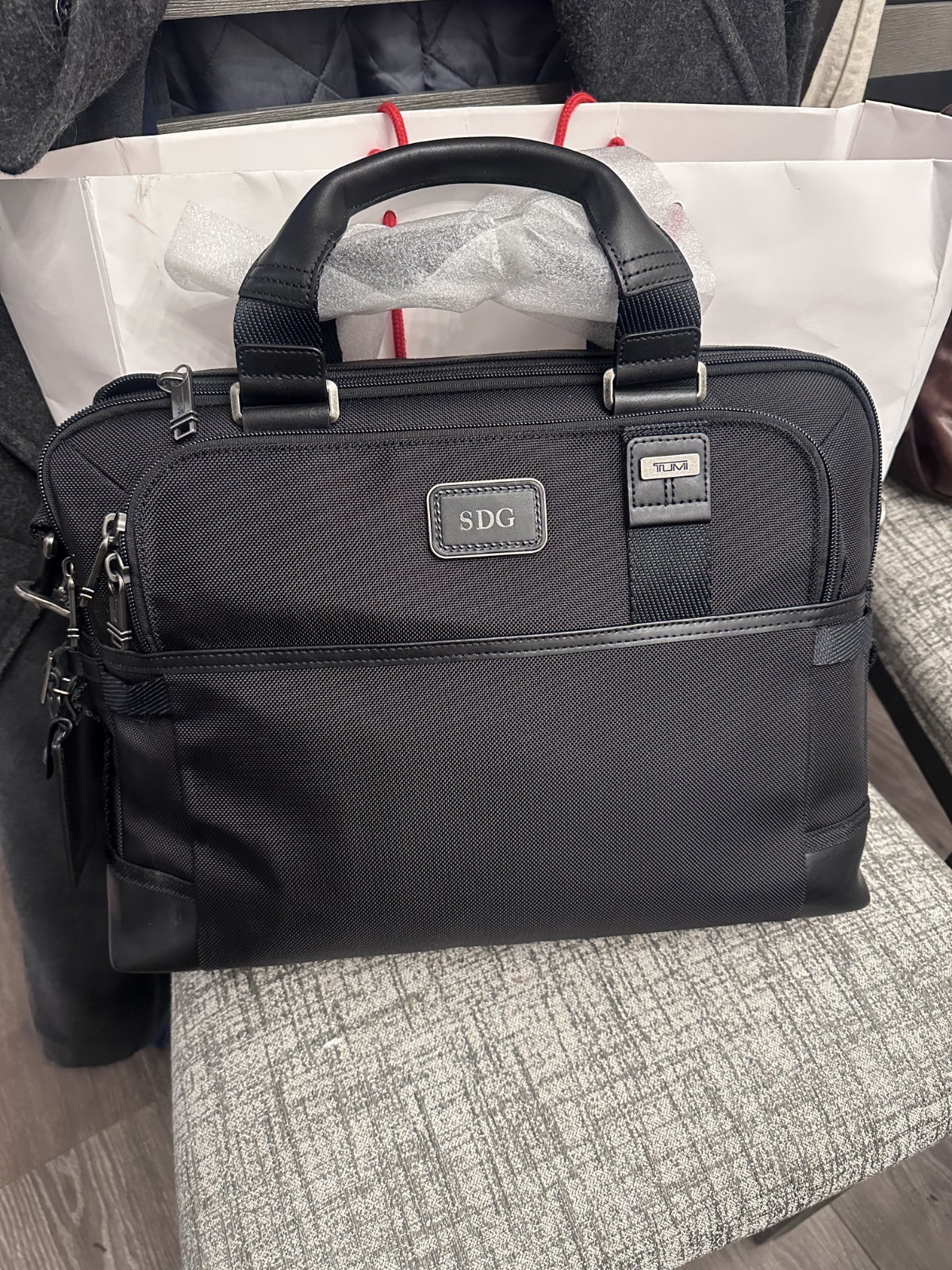 *Brand New* Tumi ‘Edward’ 16″ Briefcase Laptop Bag Ballistic Nylon