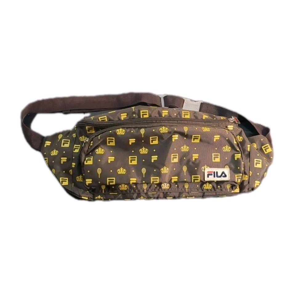 FILA + Urban Outfitters Monogram Sling Bag | 20″x7″x5″ Fanny Pack