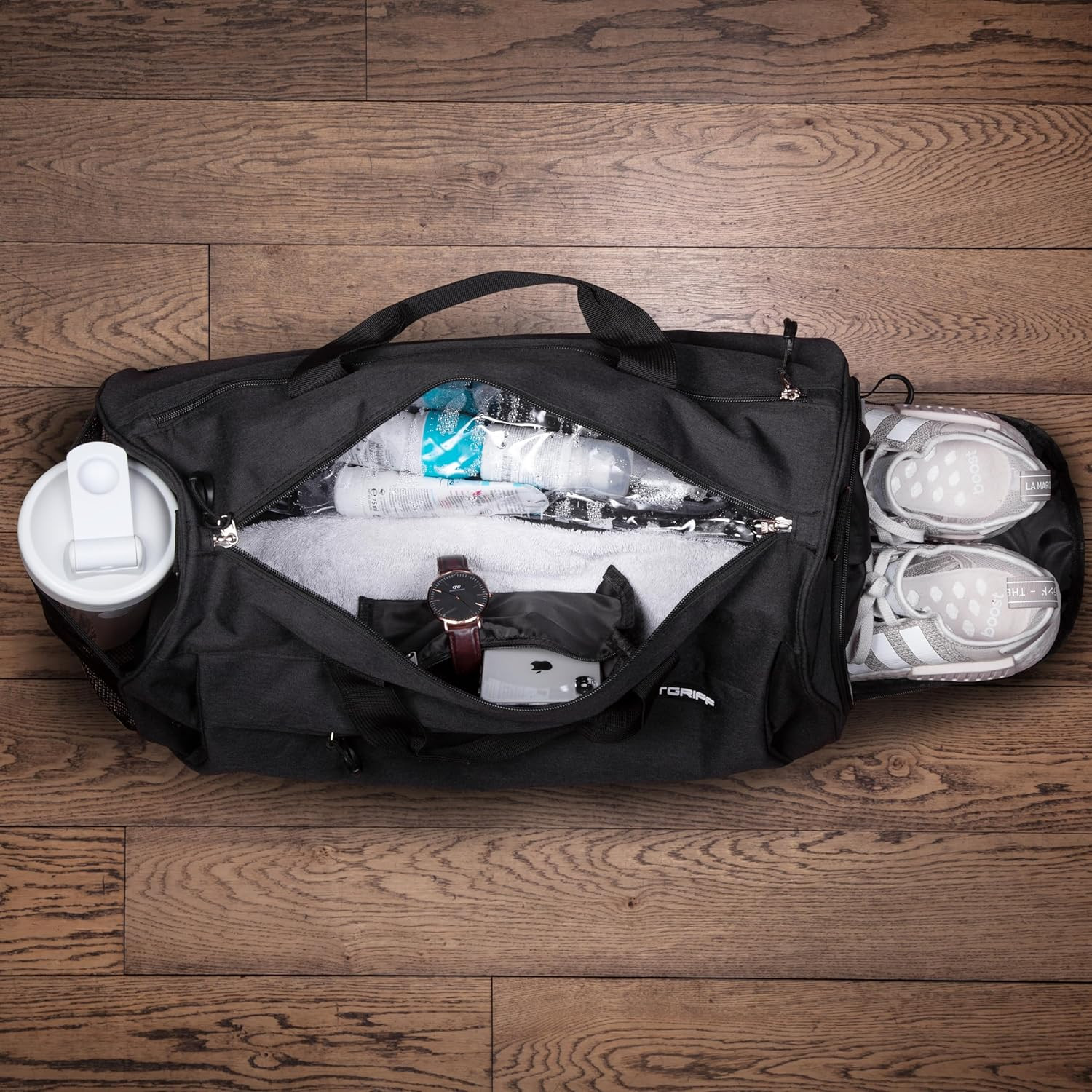 Versatile Gym Bag with Shoe & Wet Compartment for Travel & Fitness
