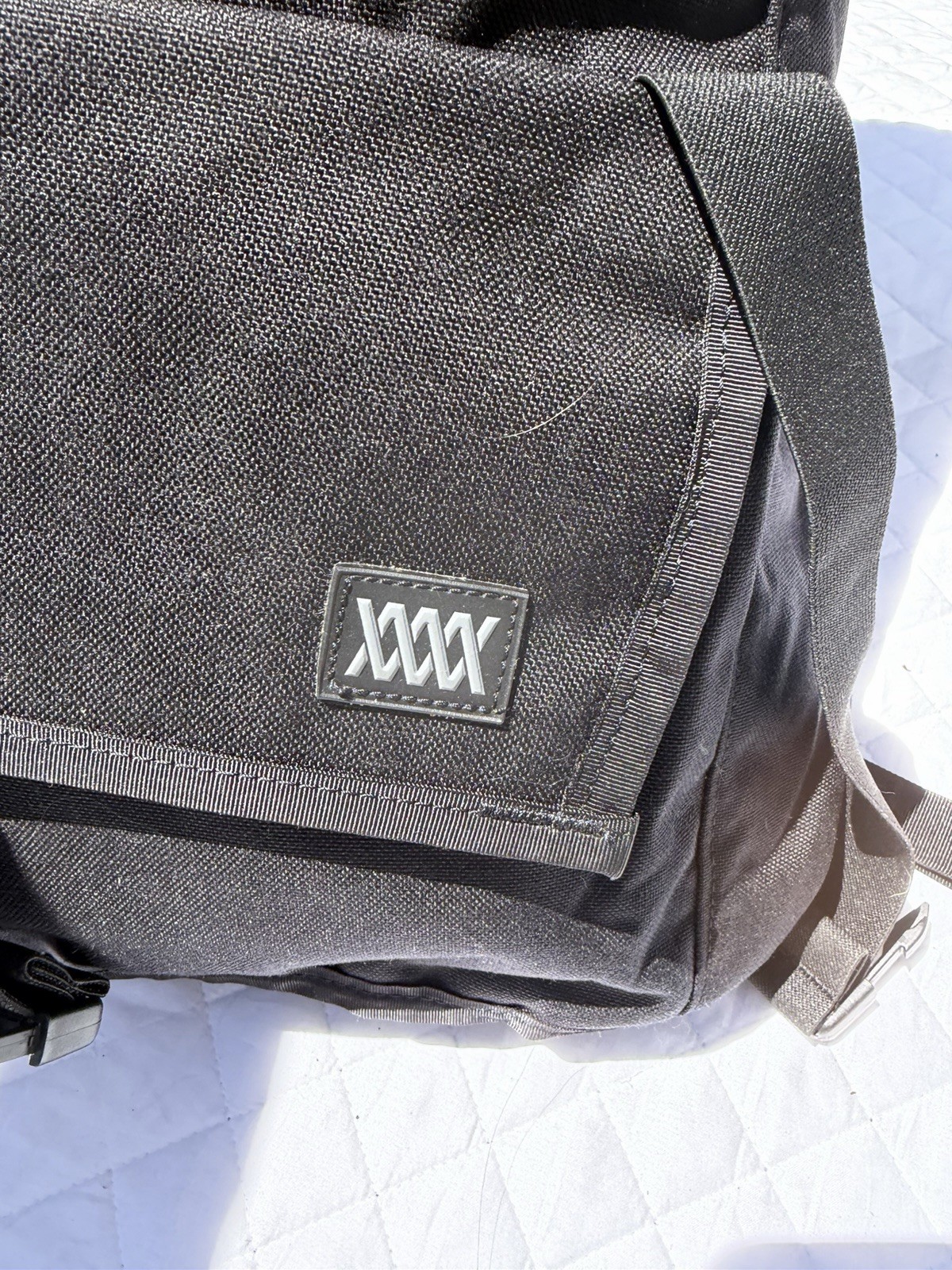 Mission Workshop Sanction Top Flap Dual Buckle Black Ballistic Backpack Rucksack