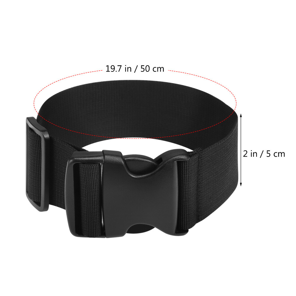 1PC Buckle Strap 50CM Belt Bag Extended Strap Waist Bag Belt Extender Black