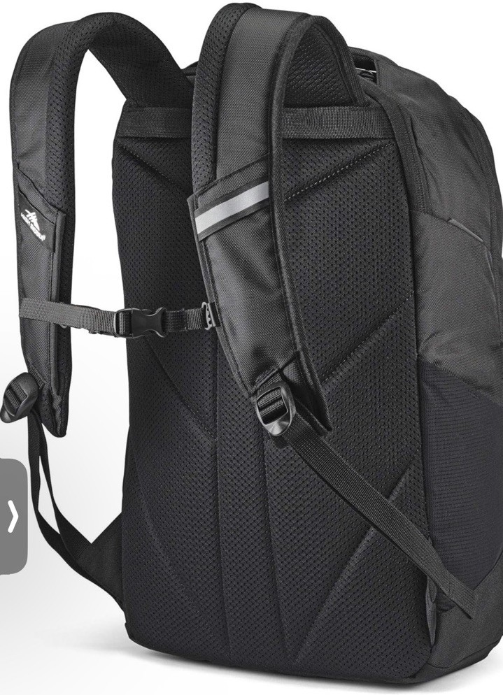 High Sierra Pro Backpack with Laptop Pocket + 17” Laptops, 27L, Black