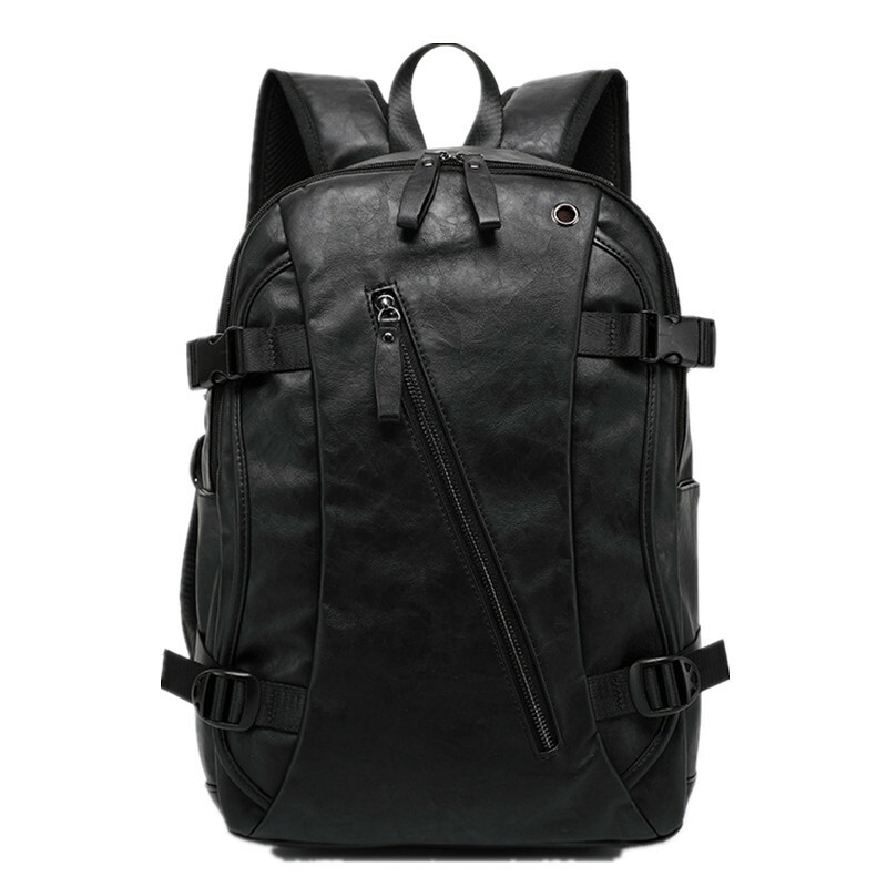 Men’s Vintage Backpack School Bag Travel Satchel PU Leather Laptop Bag Rucksack