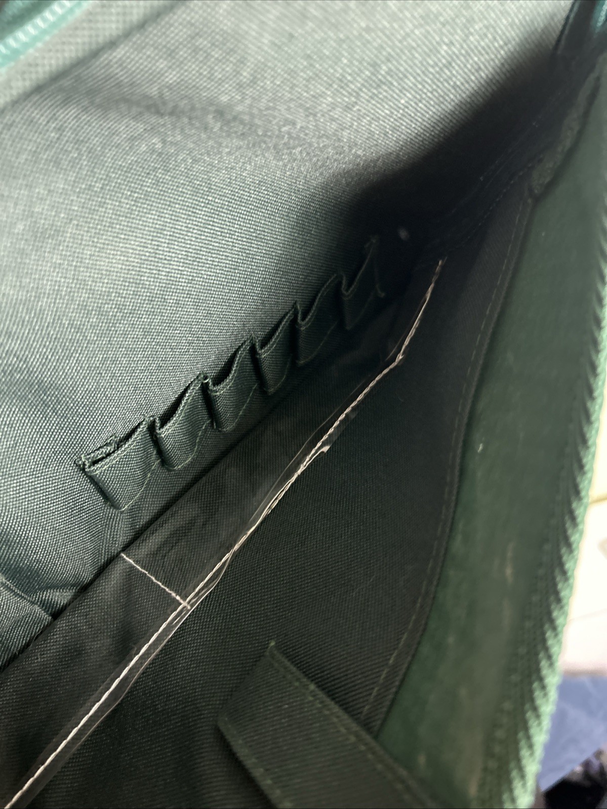 Vintage Perrier Sparkling Water Crossbody Messenger Bag Green 17x12x6