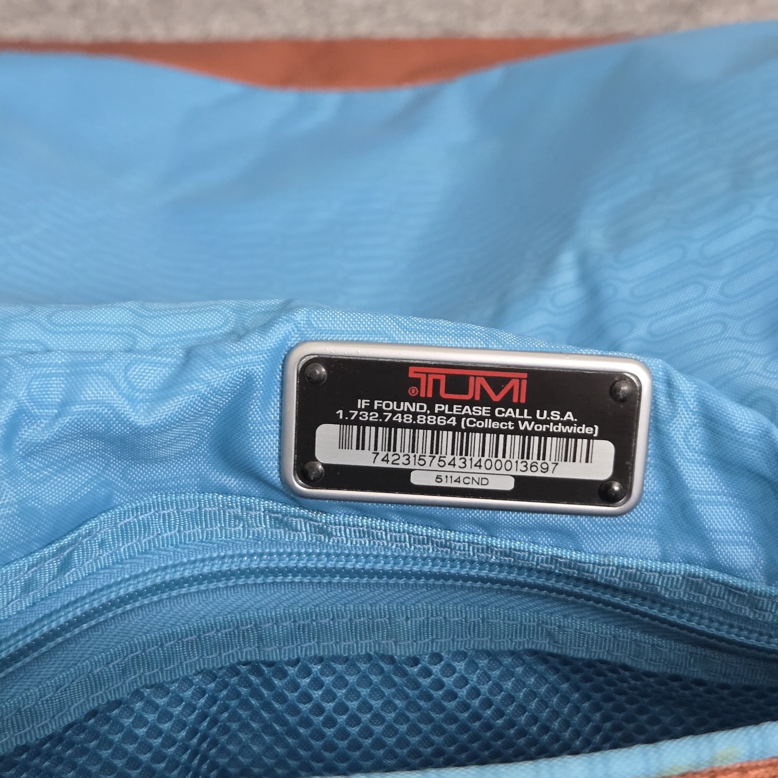 Tumi T-Tech Messenger Bag Orange Flame Ballistic Nylon Laptop Travel Crossbody