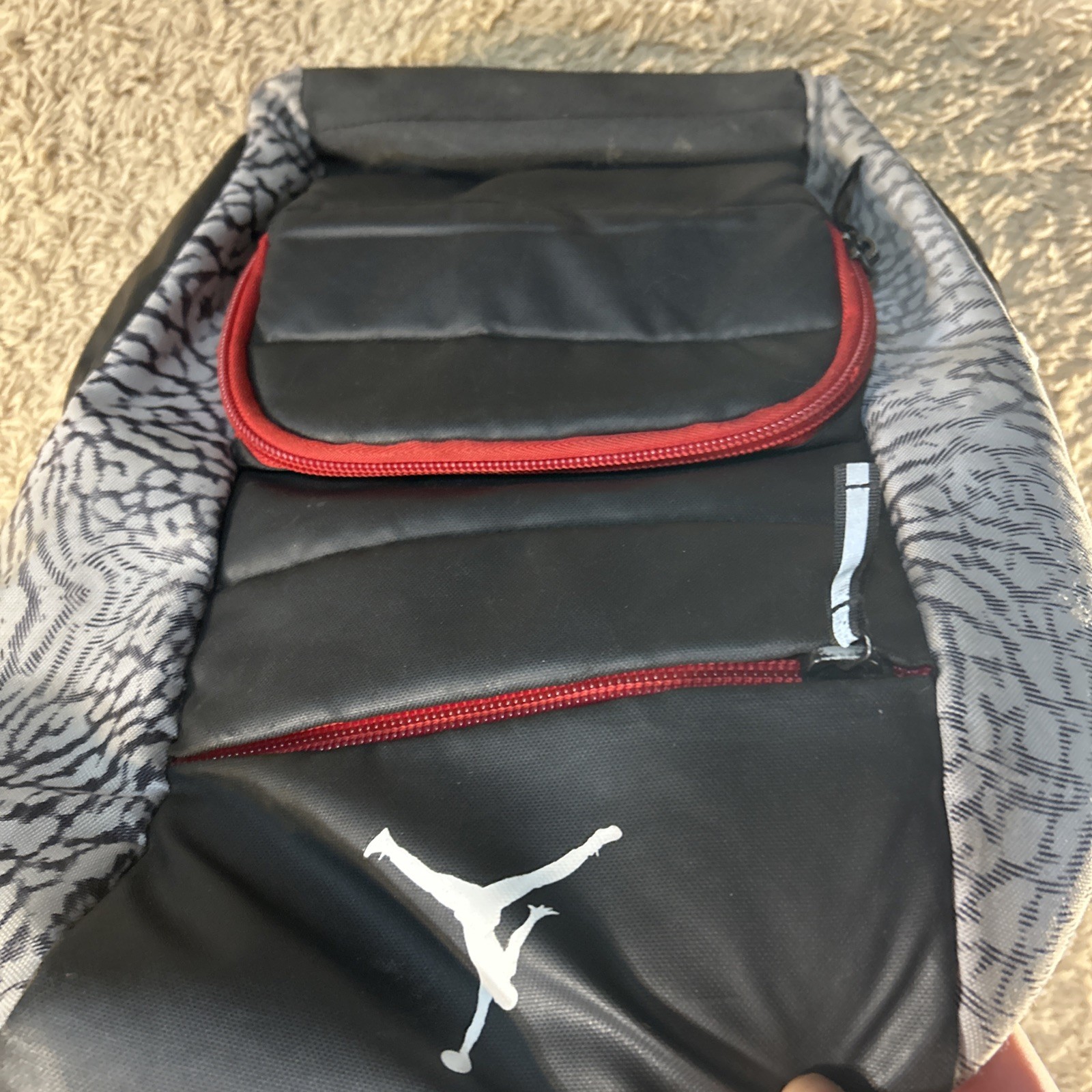 Jordan Backpack Black Grey Red White