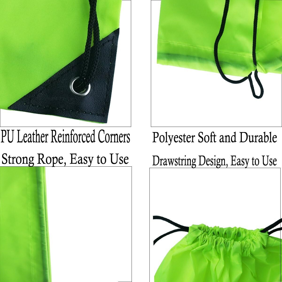 10 Colors Backpack Bags Drawstring Sack Pack Tote Sport Storage Gym Traveling
