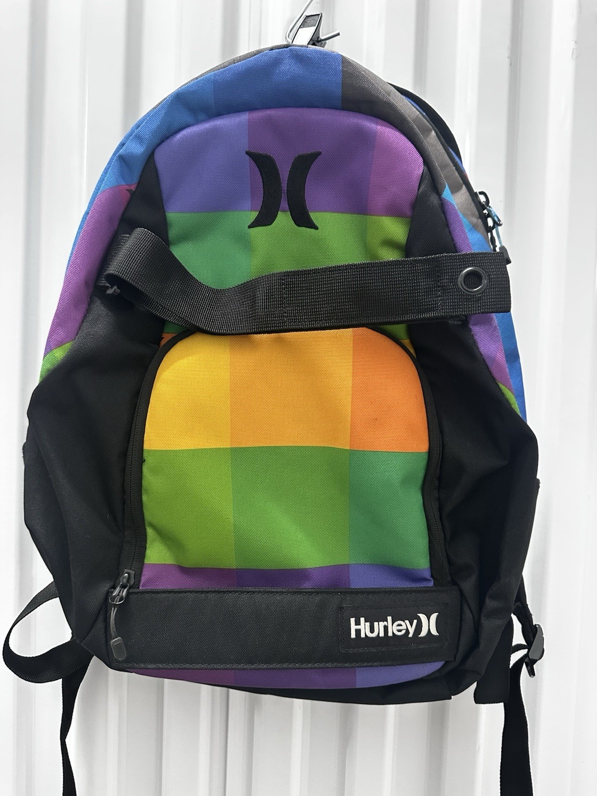 Hurley Colorful Honor Role Backpack School Skateboard Book Bag Gym Bag Carryon
