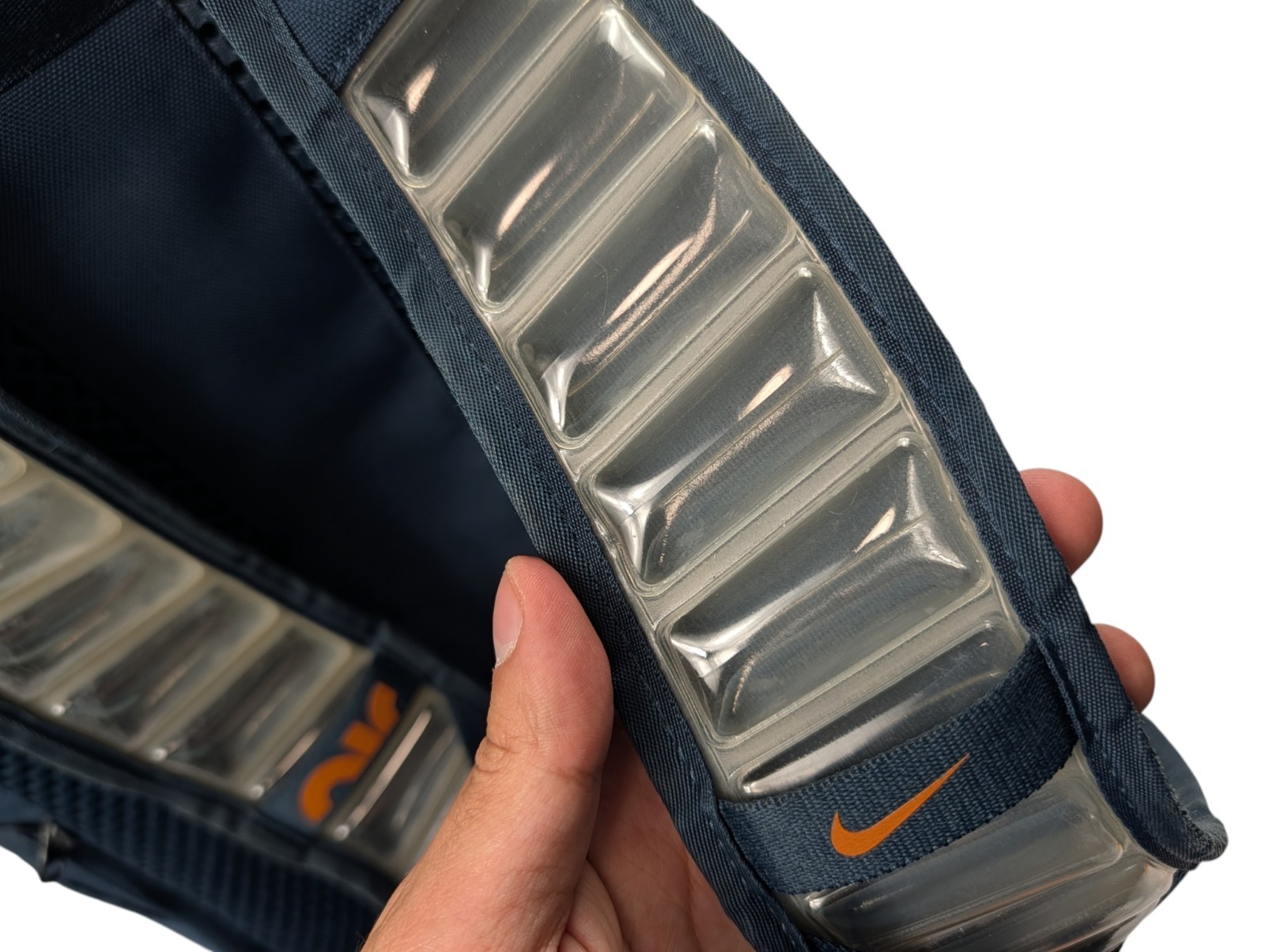 *READ* Nike Utility Elite 19″ Backpack Blue/Orange Rugged Bag Padded Air Straps