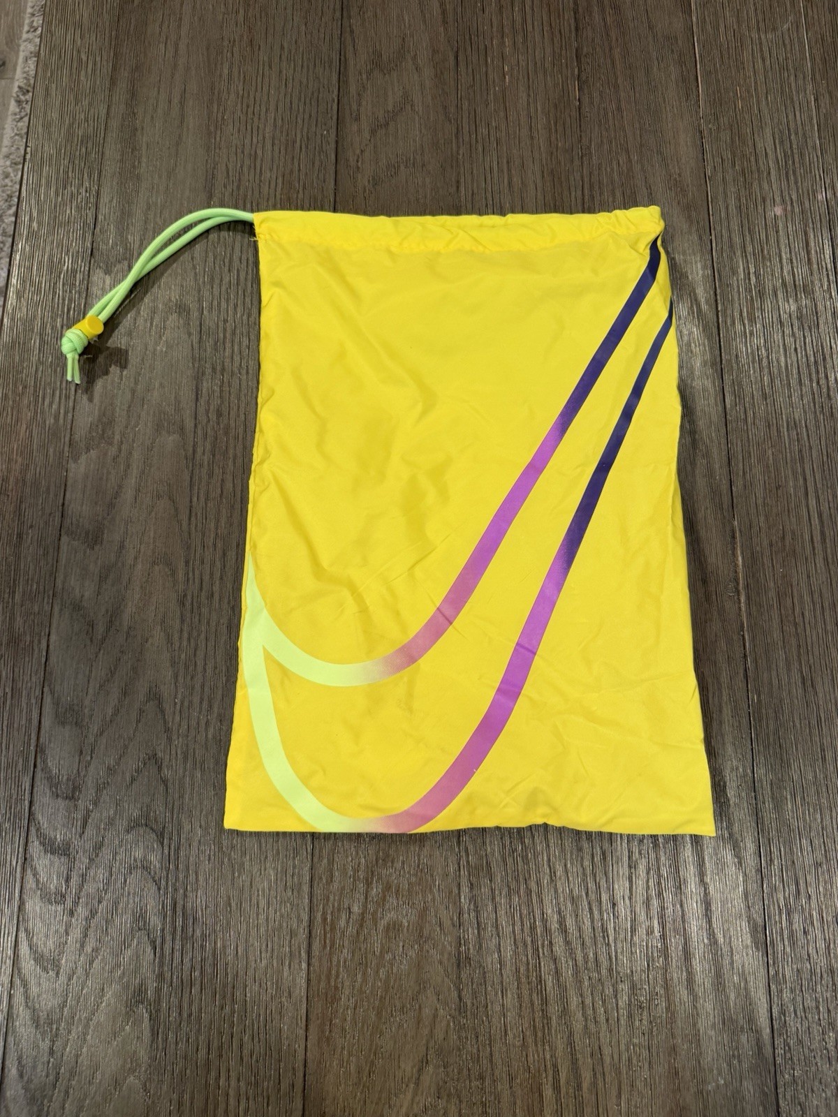 Nike Track & Field Yellow Drawstring Shoe Bag