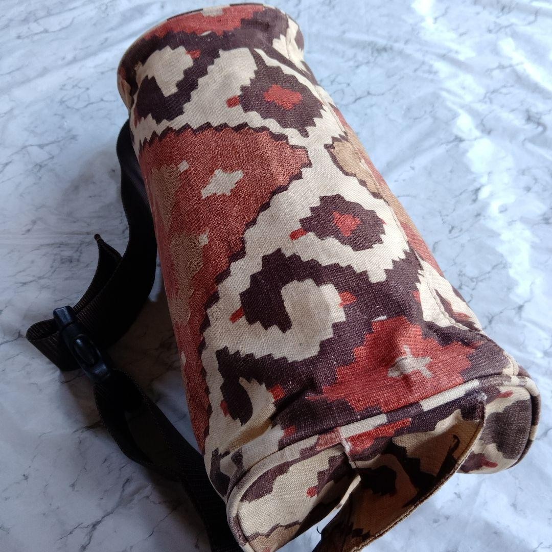 THE NORTH FACE PURPLE LABEL Waist Bag Ortega Pattern Cotton Linen Shoulder Used