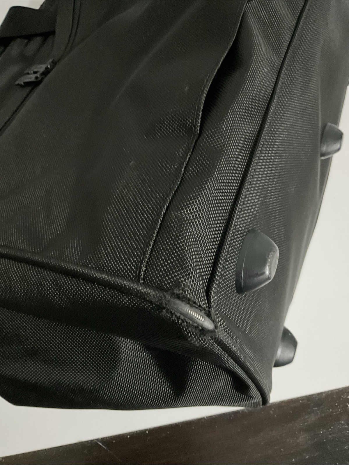 TUMI ‘Alpha 2’ Black Nylon Framed Soft Duffle Bag – 221261D2U