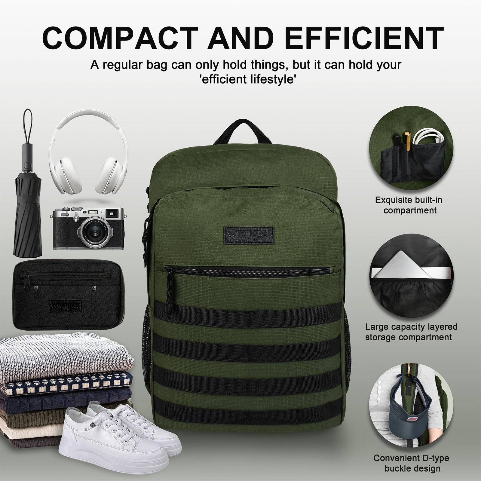 Tradesman Water Resistant Casual Daypack Travel Work School Laptop Backpack