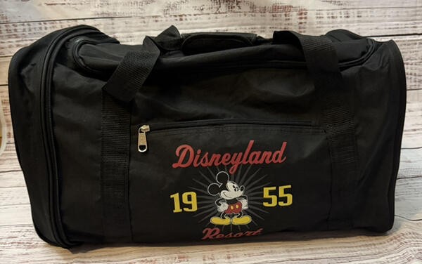 Disney Parks Disneyland Resort 1955 Mickey Mouse Collapsible Duffle/Gym Bag