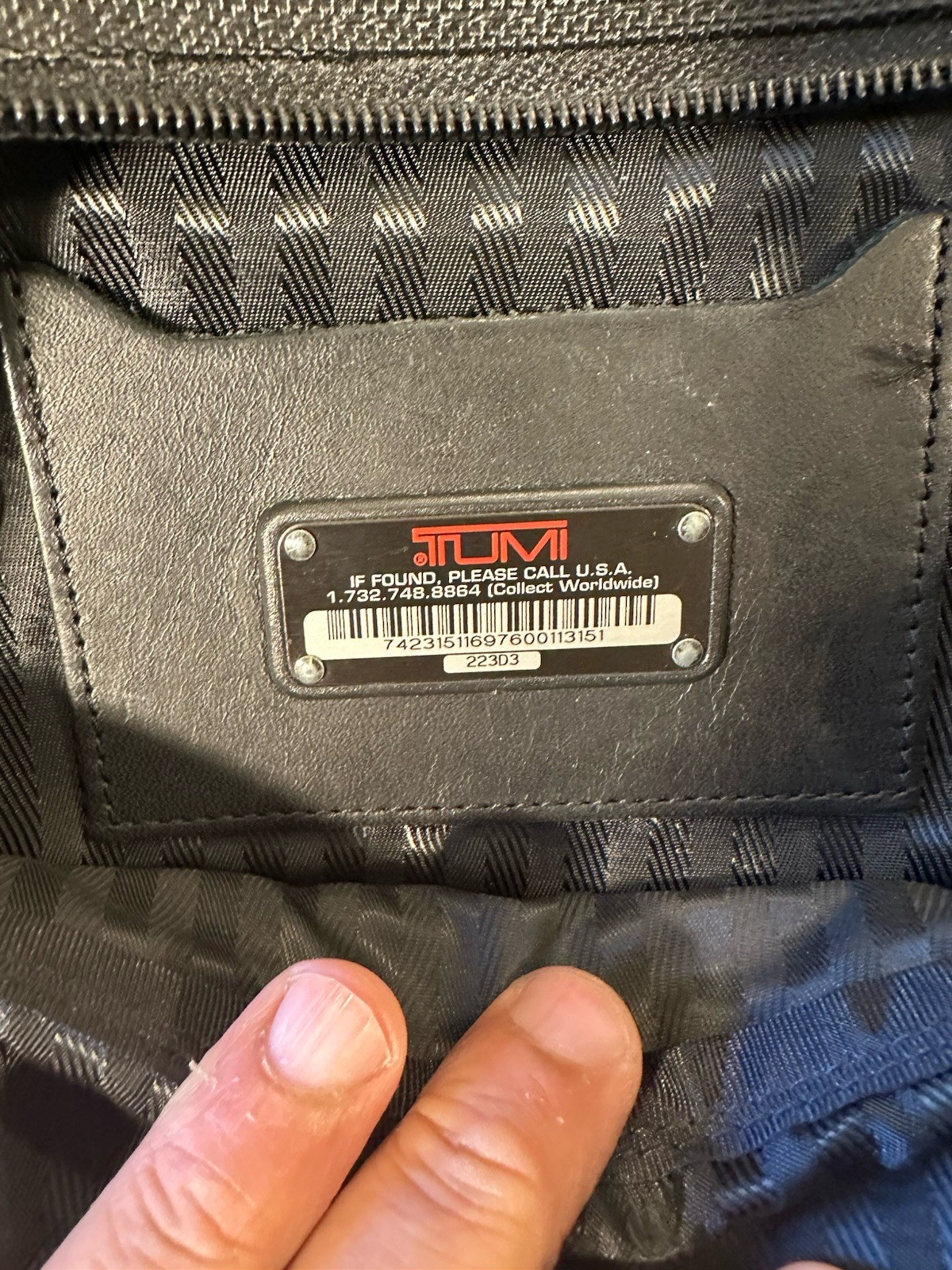 Tumi Alpha Ballistic Nylon Duffle Bag Black, Carry-On, Weekender, No Strap