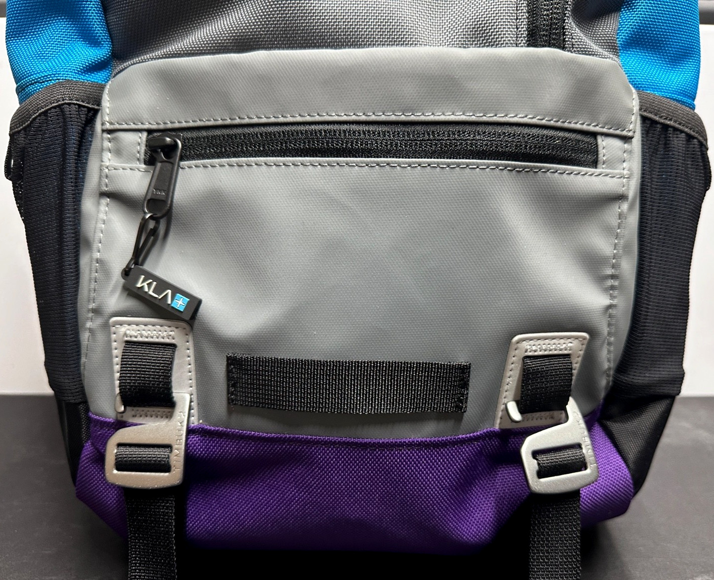 TIMBUK2 Alcatraz Water Resistant Backpack Gray Blue Purple – Used