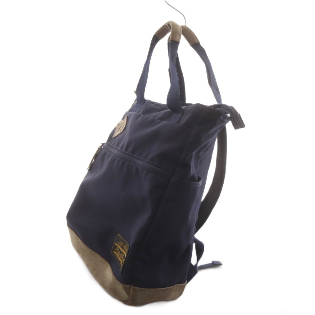 Eddie Bauer Navy Suede Backpack Men’s Day Bag B Condition 37cm/14.6in