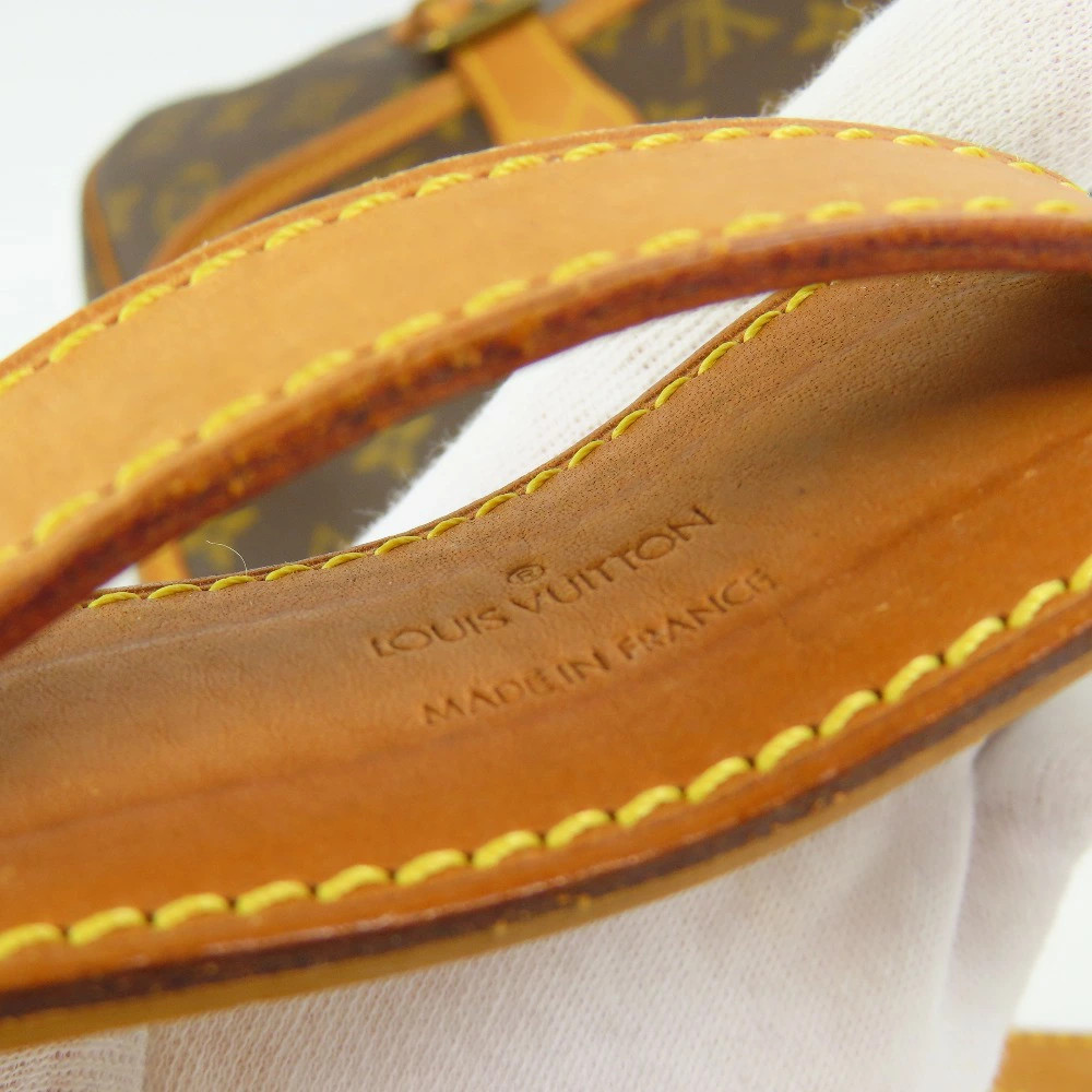 Louis Vuitton Gibessiere GM Monogram Shoulder Bag Pad PVC Vachetta