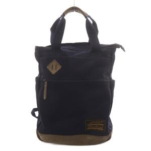 Eddie Bauer Navy Suede Backpack Men’s Day Bag B Condition 37cm/14.6in