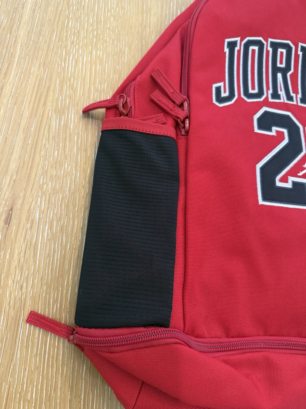 NIKE AIR JORDAN JERSEY BACKPACK #23 CHICAGO BULLS BLACK RED 9A0780-023