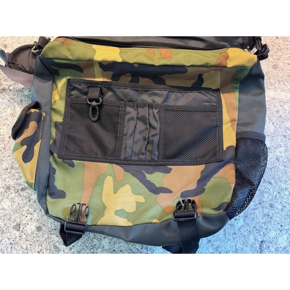 Green/Yellow//Brown Cabela’s Medium Camo Messenger Bag-Great Condition!