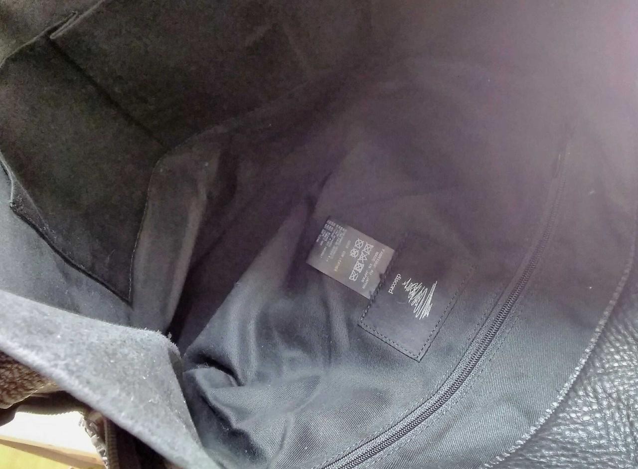 ZIPPER TOTE Model Black DC I03 708 DISCORD YOHJI YAMAMOTO