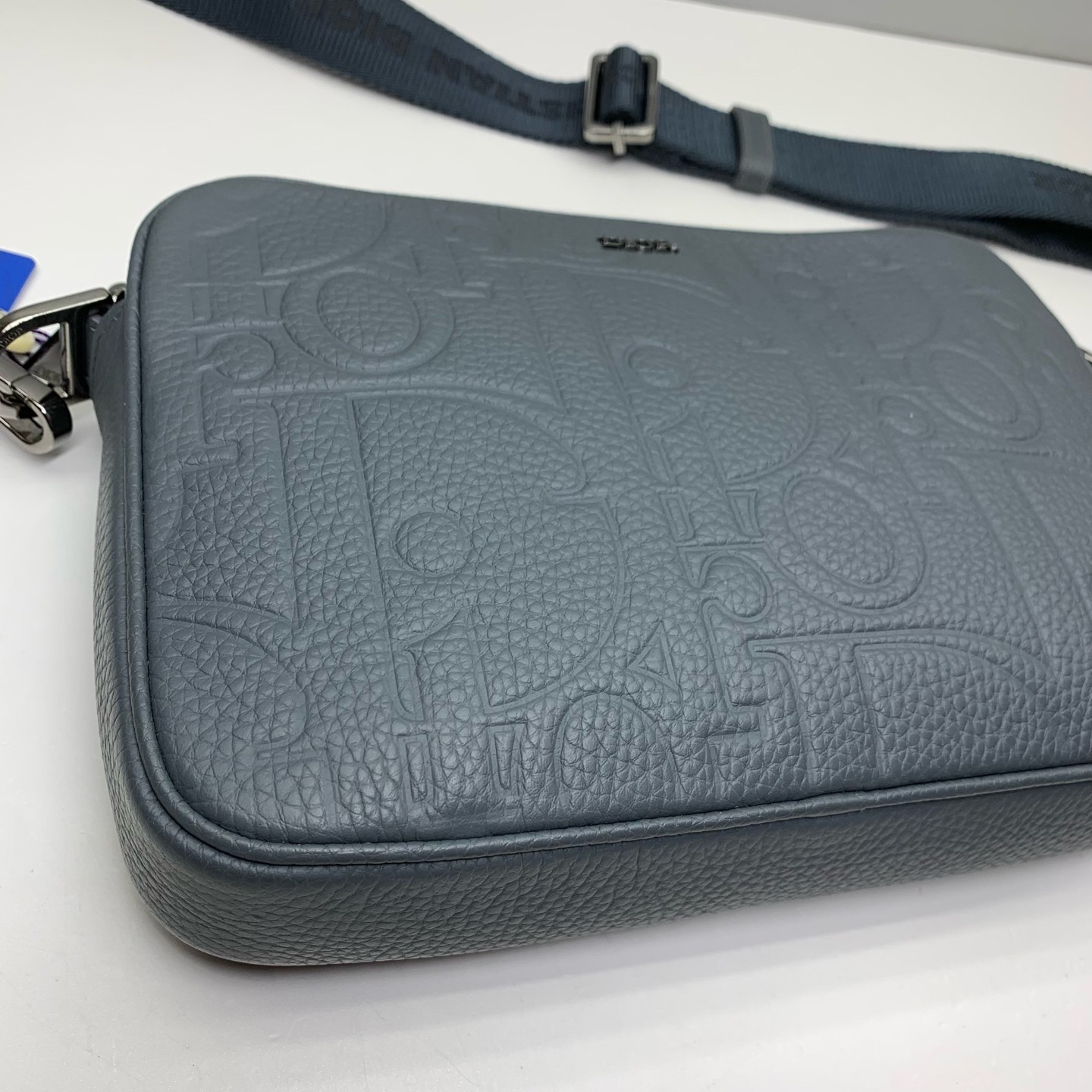 Dior Pre-Owned Authentic Crossbody Bag Dark Grey Free Shipping 23x16x6cm