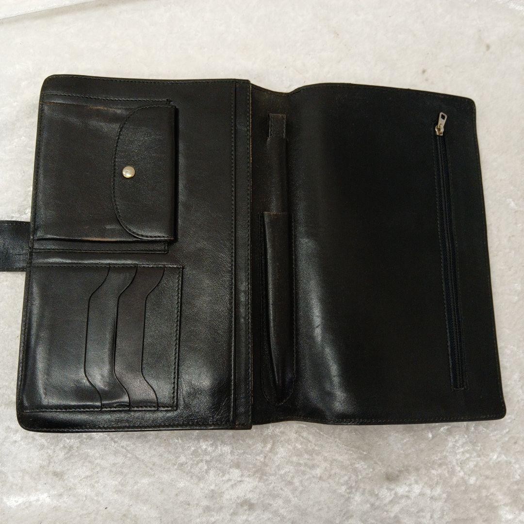 Authentic Bally Black Leather Clutch Bag Vintage 18cm x 25cm x 4cmOptimized eB