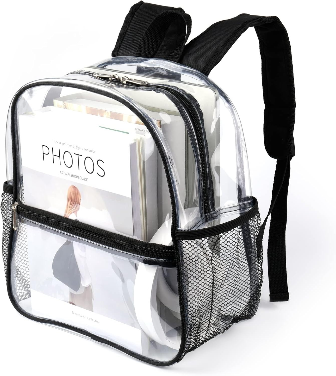 12X6X12 Clear Backpack Stadium Approved Mini Small Clear Bag for Stadium Events