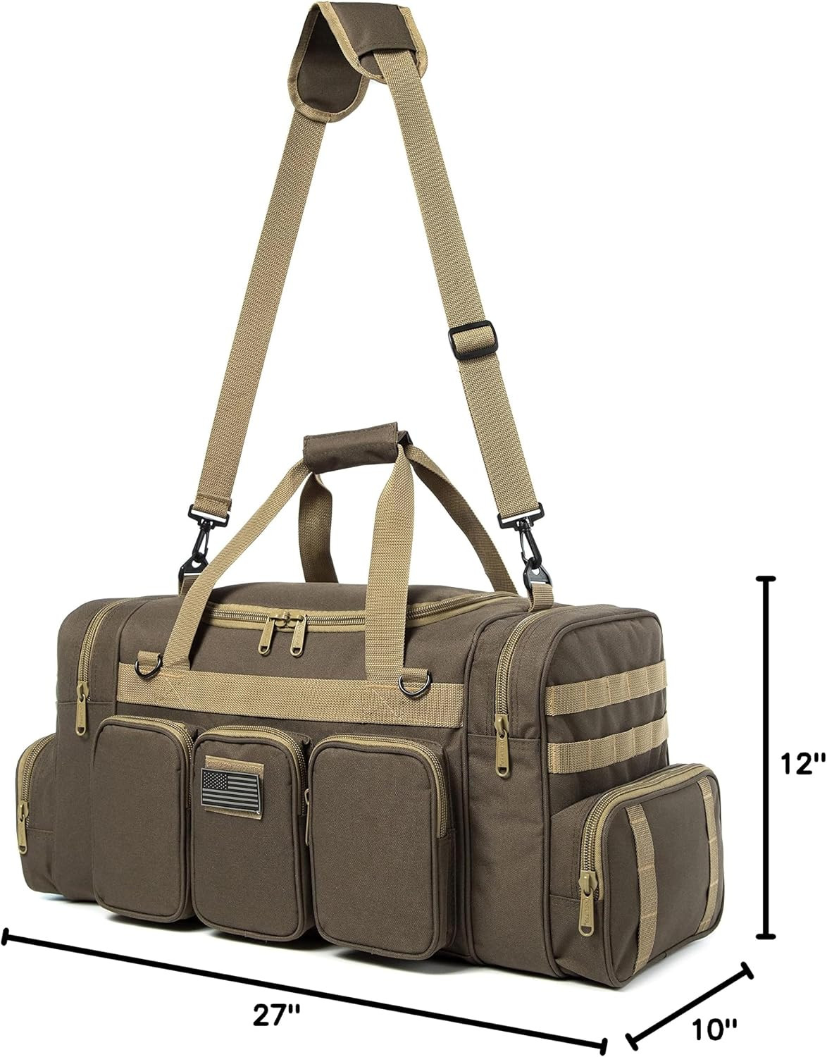 Tactical Range Duffel Heavy Duty Military Molle Gear Travel Sports Gym Bag Locka