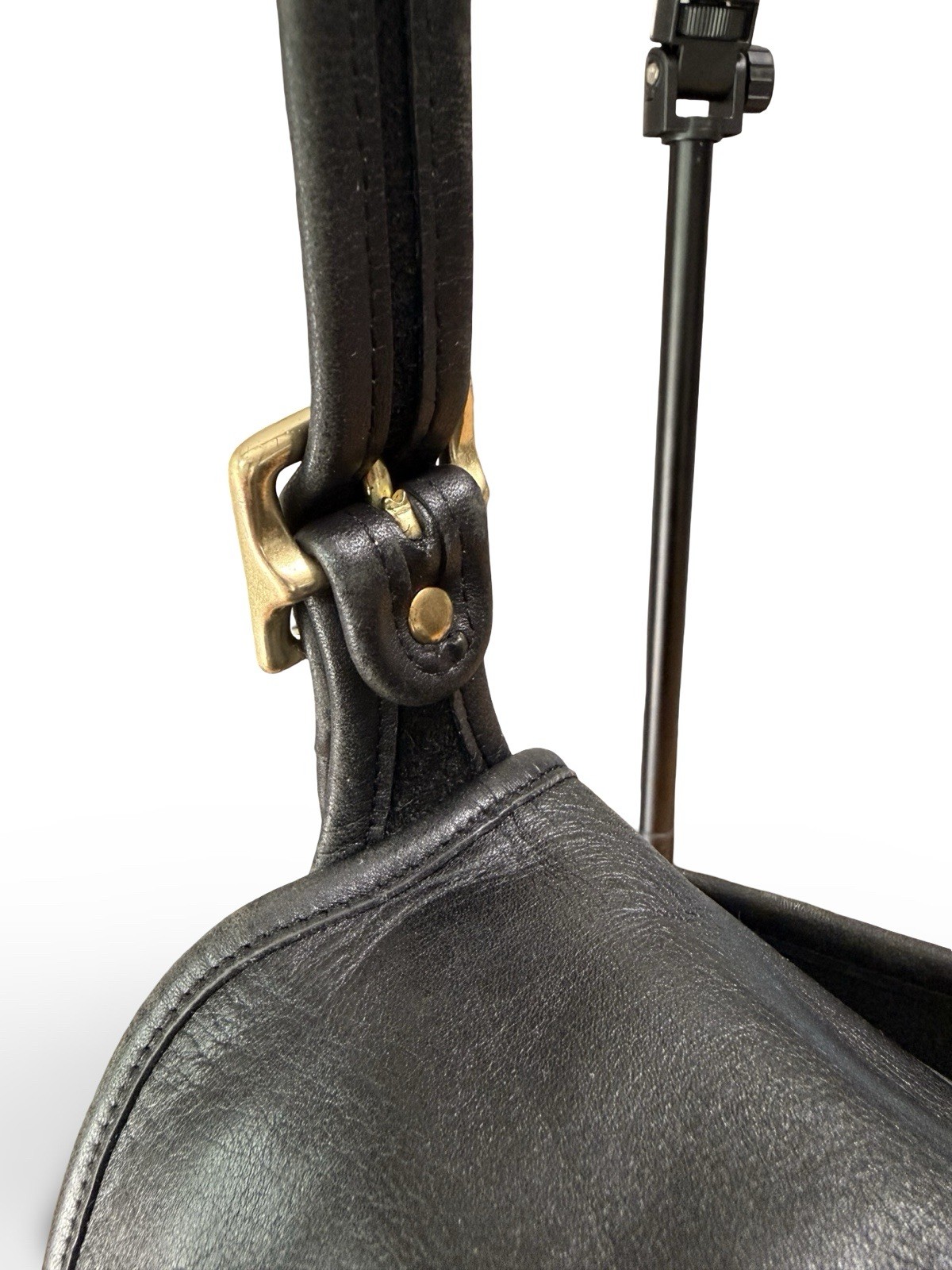 Vintage Coach Metropolitan 5180 Briefcase Jet Black Leather Messenger Bag Rare