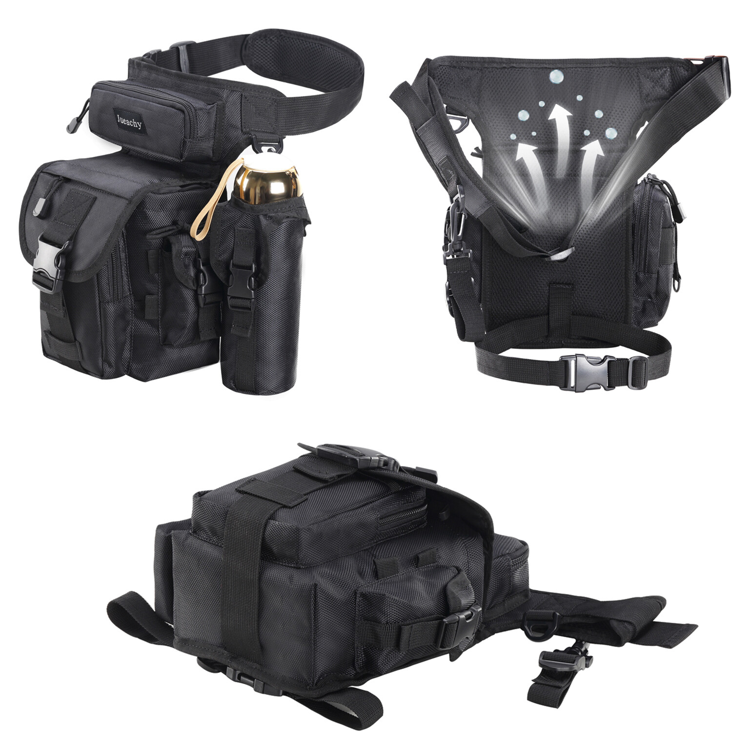 Military Tactical Drop Leg Bag Tool Thigh Pack Leg Rig Utility Pouch Outdoor