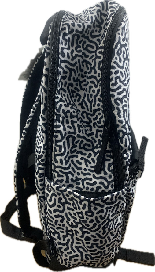 Fossil Belmont ViralOff Backpack Black White Laptop Travel Bag MBG1617005 NWT