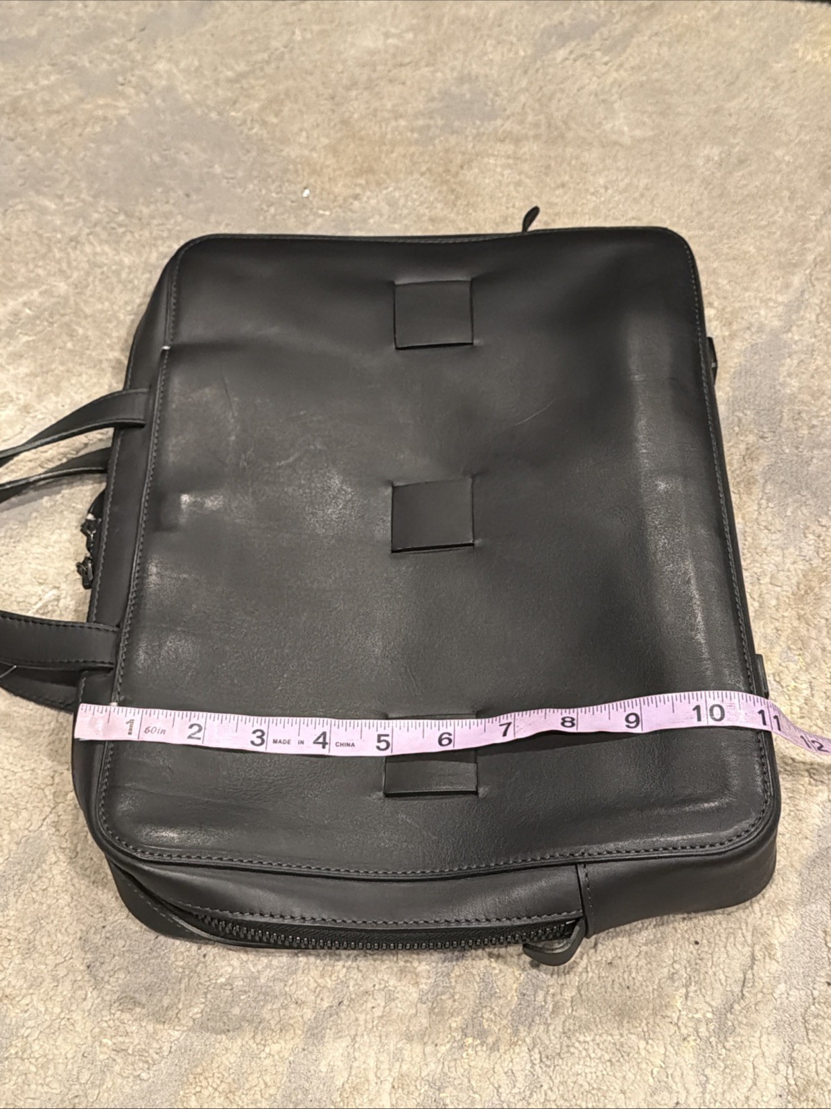 Anson Calder Black Leather Men’s Travel/ Briefcase , Laptop Bag excellent Cond.